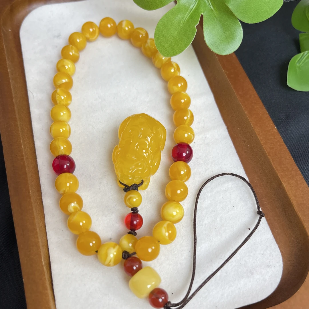 W161  藏族精工打磨貔貅手机挂件