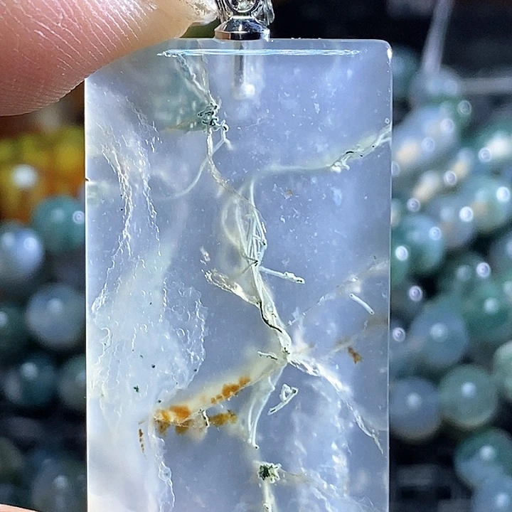 心***然玛瑙/玉髓未镶嵌颈饰