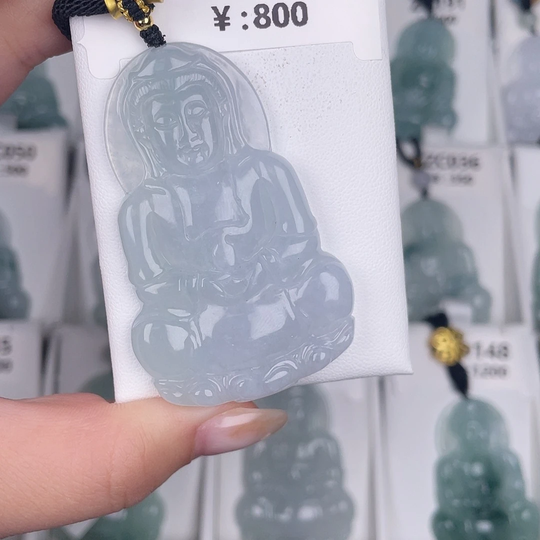 翡翠未镶嵌颈饰zc162