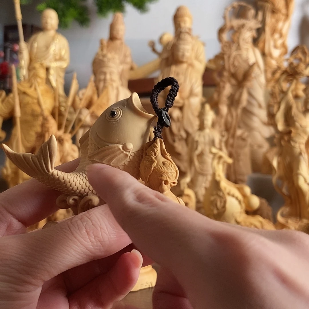 羊***方黄杨木小叶黄杨木鱼和小葫芦