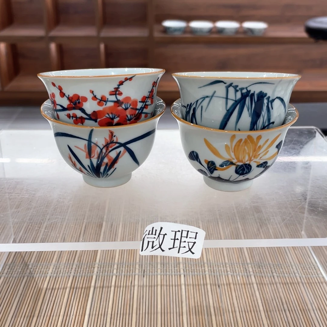 微瑕釉下彩纯手绘