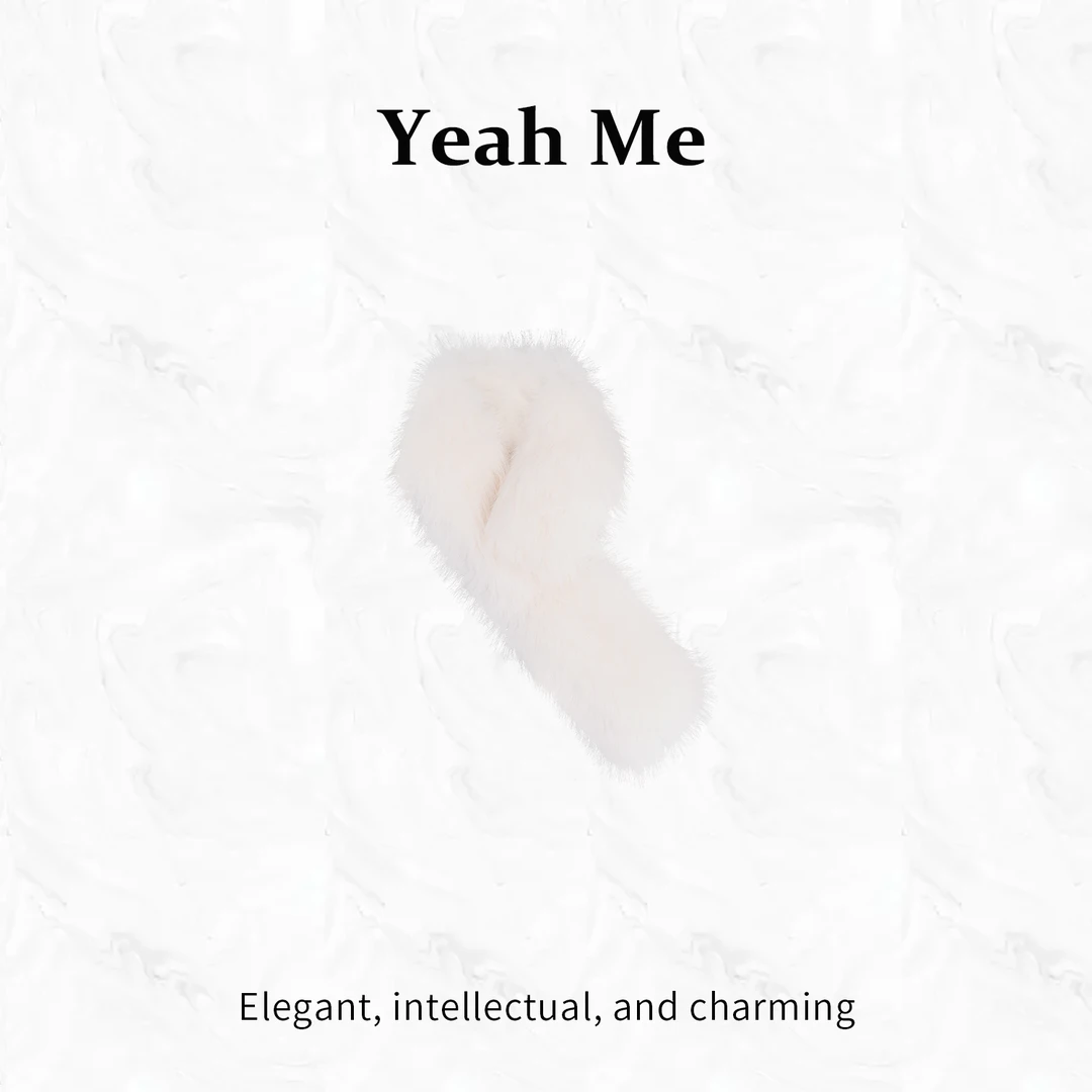 Yeah Me/也觅【香榭毛领】厚款秋冬新品亲肤加绒毛领保暖轻奢风围巾