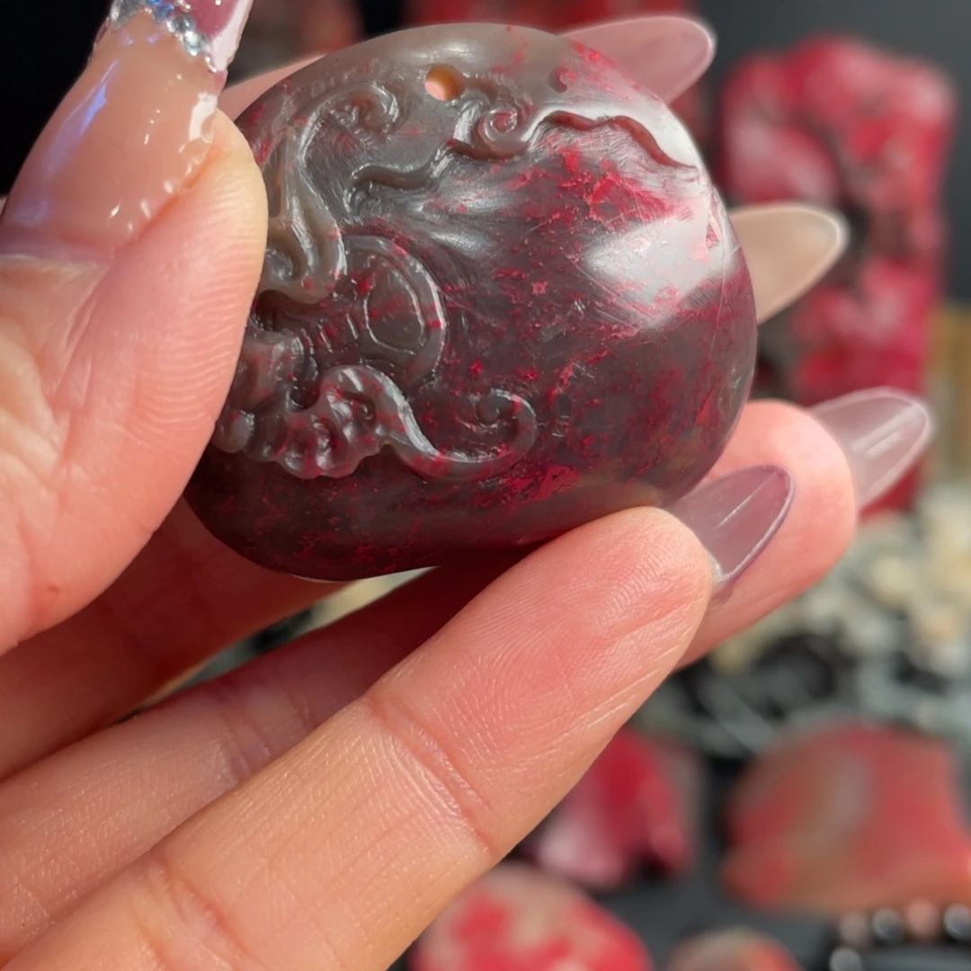 昌化鸡血石昌化鸡血石挂件