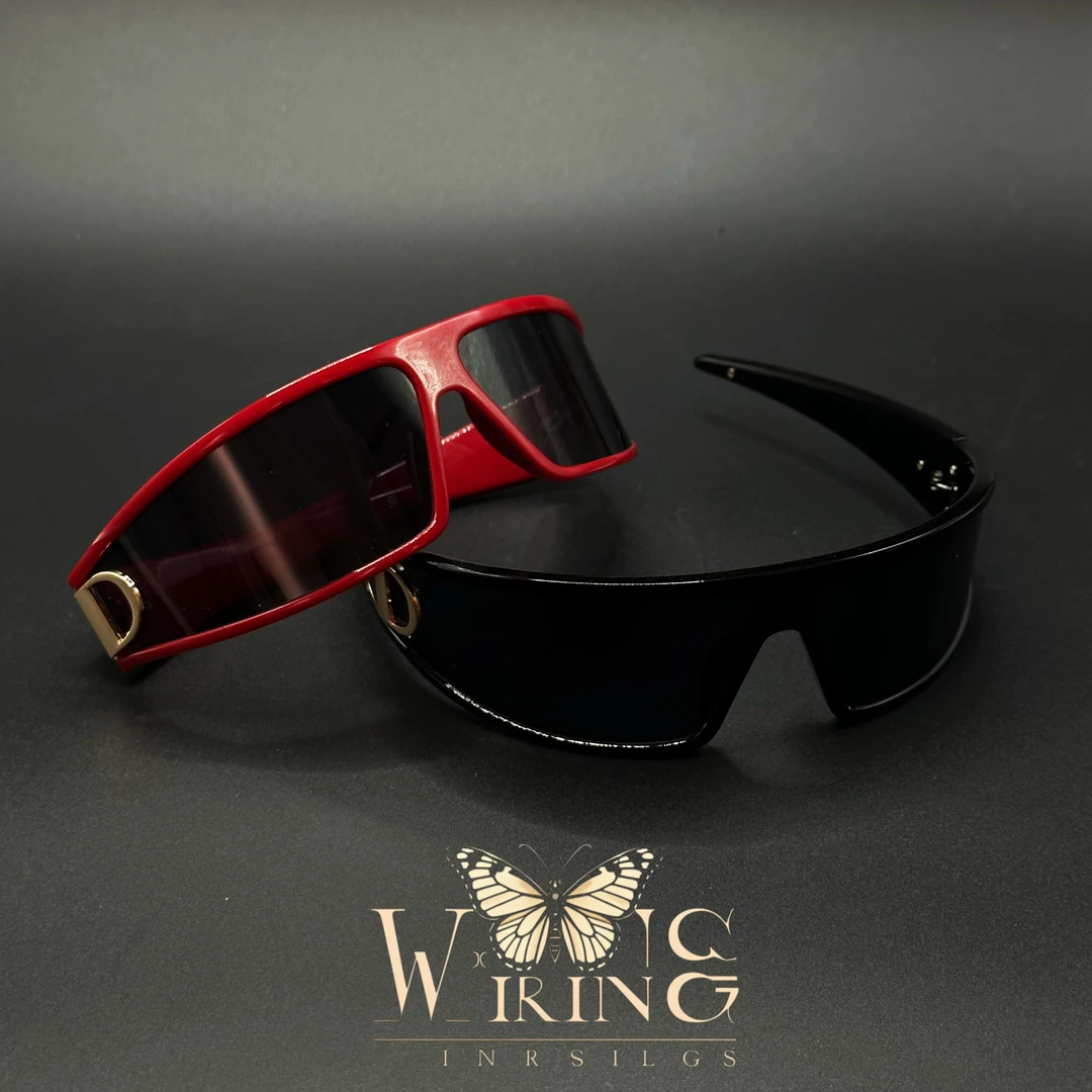 王大嘴原创 “黑红发箍”奢华潮酷金标弧形防晒发箍墨镜M225