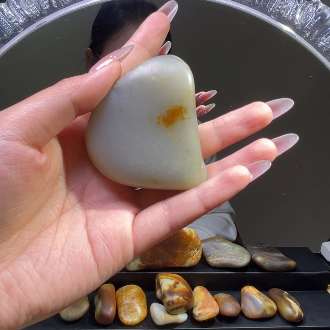 和田玉未镶嵌挂件136