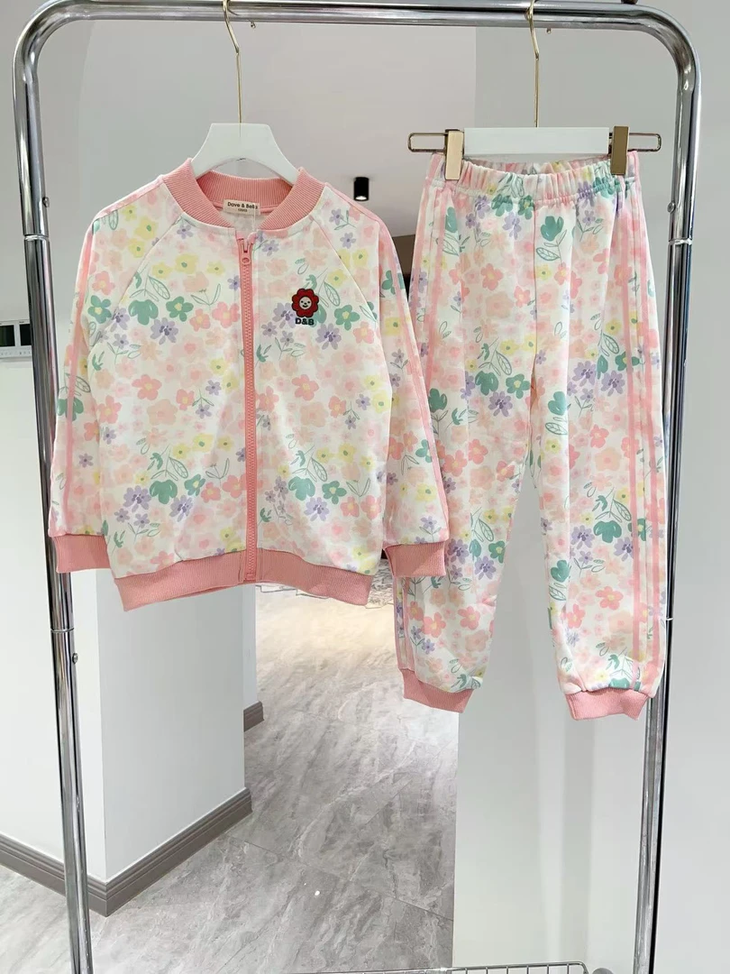 【姗姗优选】5990D女童春秋洋气休闲开衫运动套