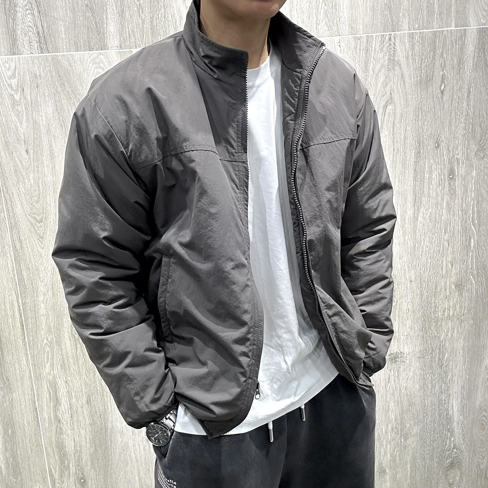 帅气有型 无缝压胶锁棉 高端男士秋冬加厚保暖骑兵机车服棉衣外套