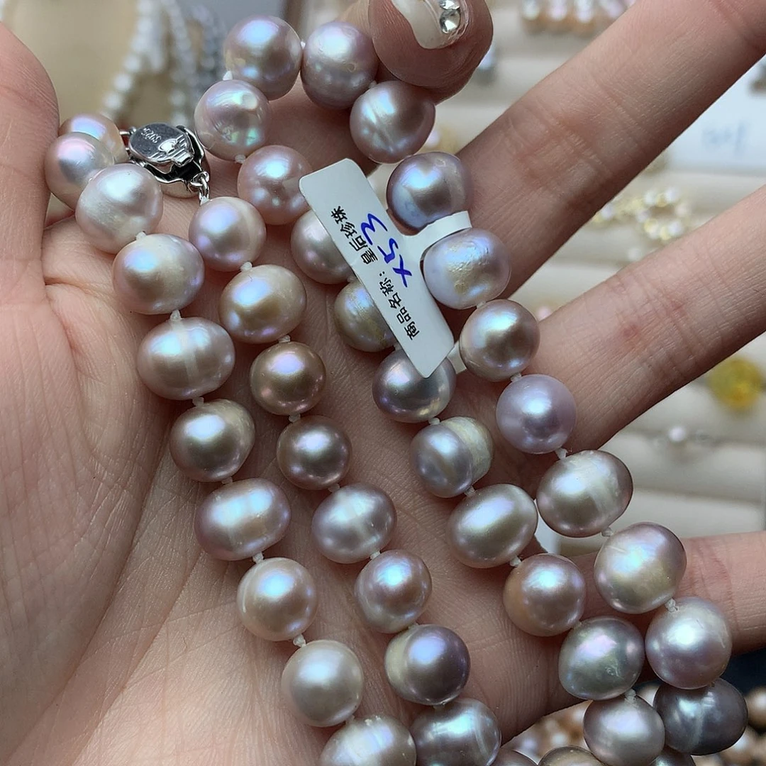 淡水珍珠9-10未镶嵌c114项链