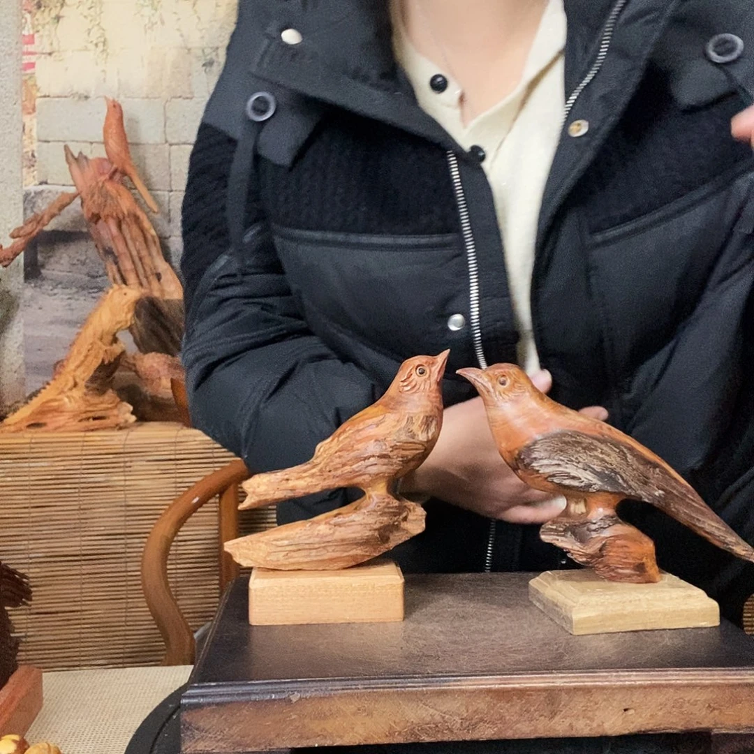 松木琥珀木把喜鸟