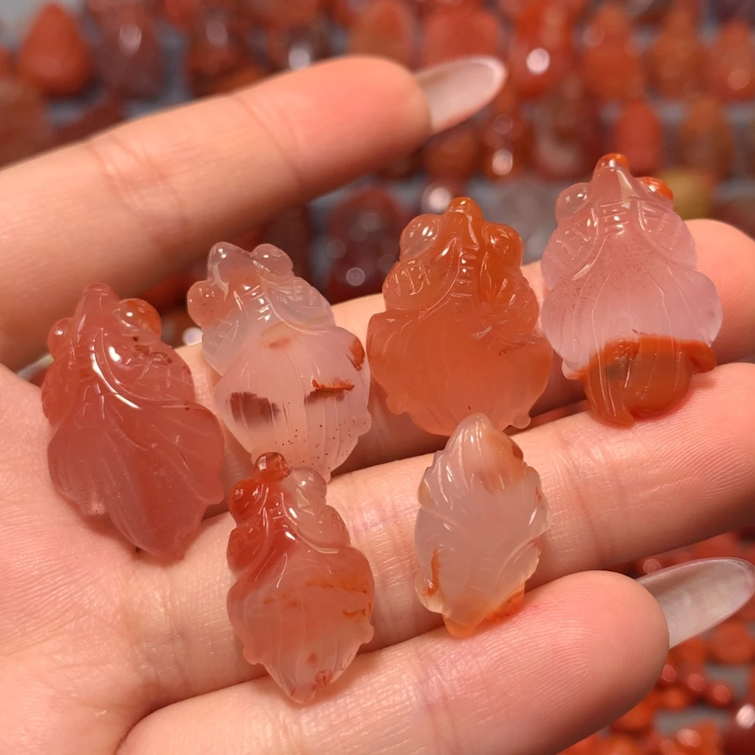 【闪购商品】未镶嵌金鱼微瑕放漏南红玛瑙