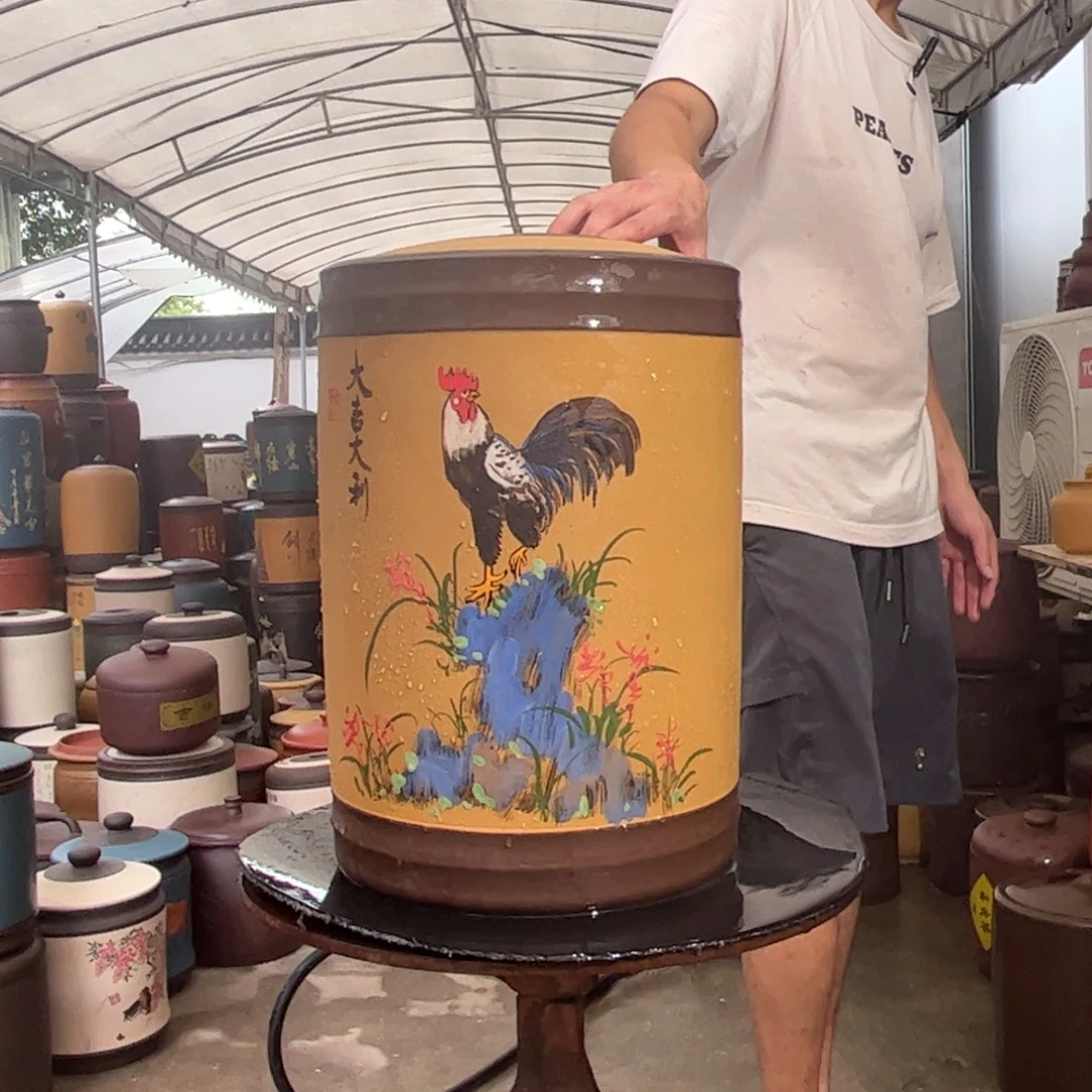 紫砂茶叶罐23 饼茶叶罐