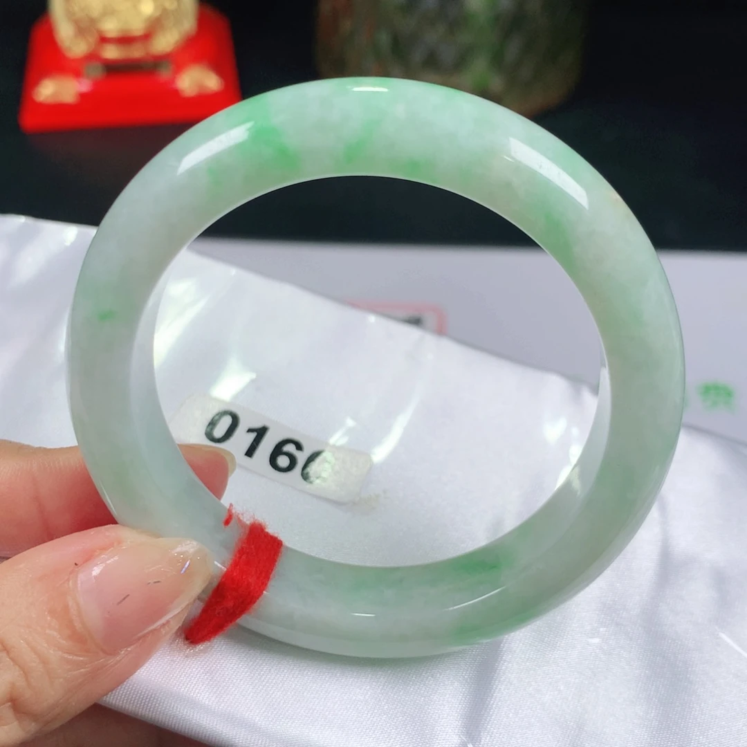 翡翠手镯未镶嵌正圈翡翠手镯0160木