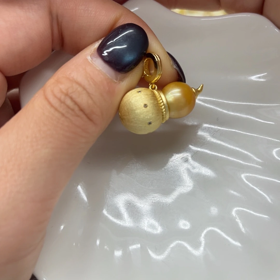 海水珍珠银S925镶嵌吊坠(不含链)