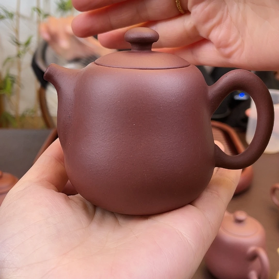 茶壶紫砂春祥底葫芦180cc