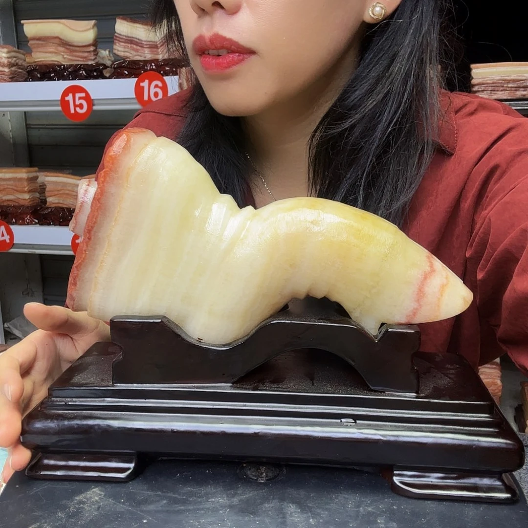 清***海石材广西天然猪肉石头