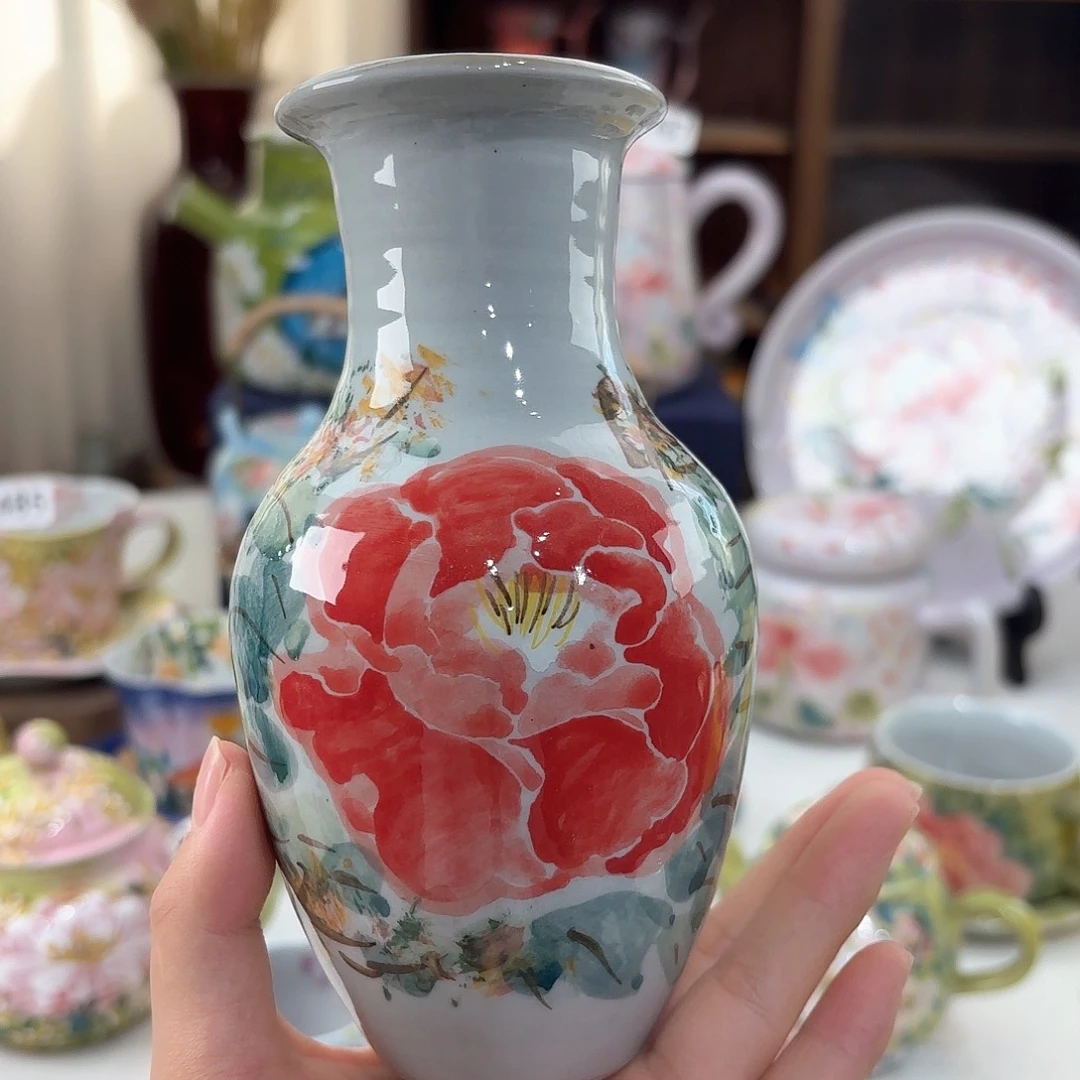 景德镇手绘高温釉下彩陶瓷茶具