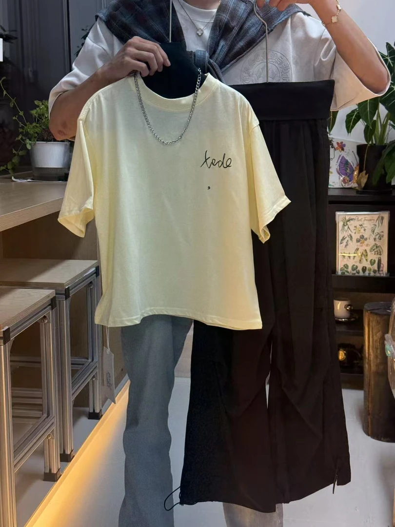 NanMeng自制-2025ss【一颗向日葵】男女童夏季宽松向日葵T