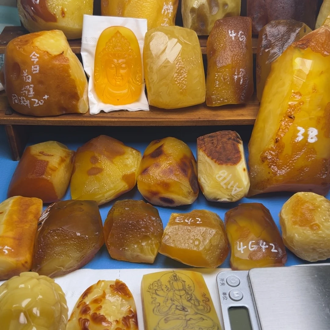 定制琥珀未镶嵌琥珀蜜蜡