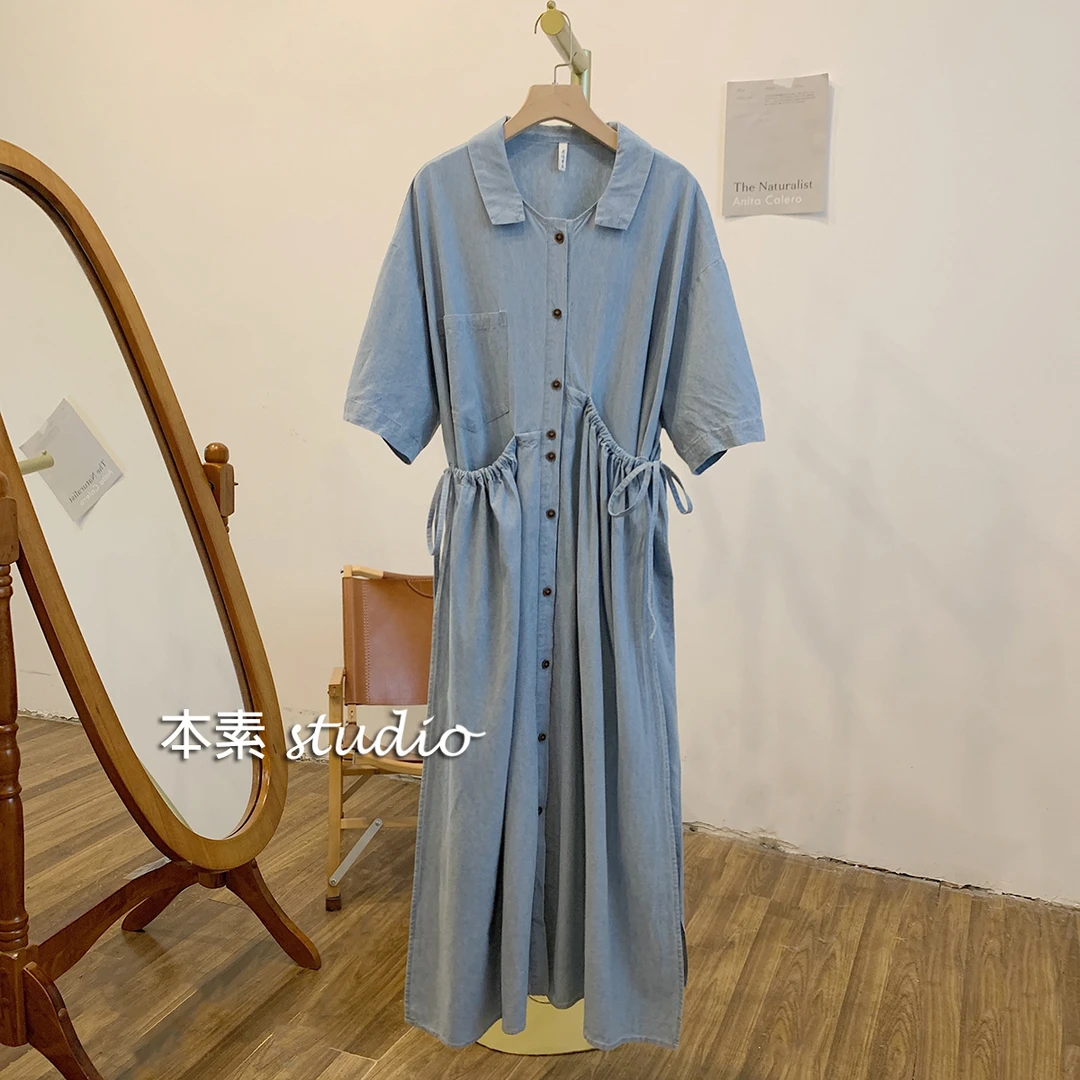 7月12日孤品清仓宽松气质连衣裙-1