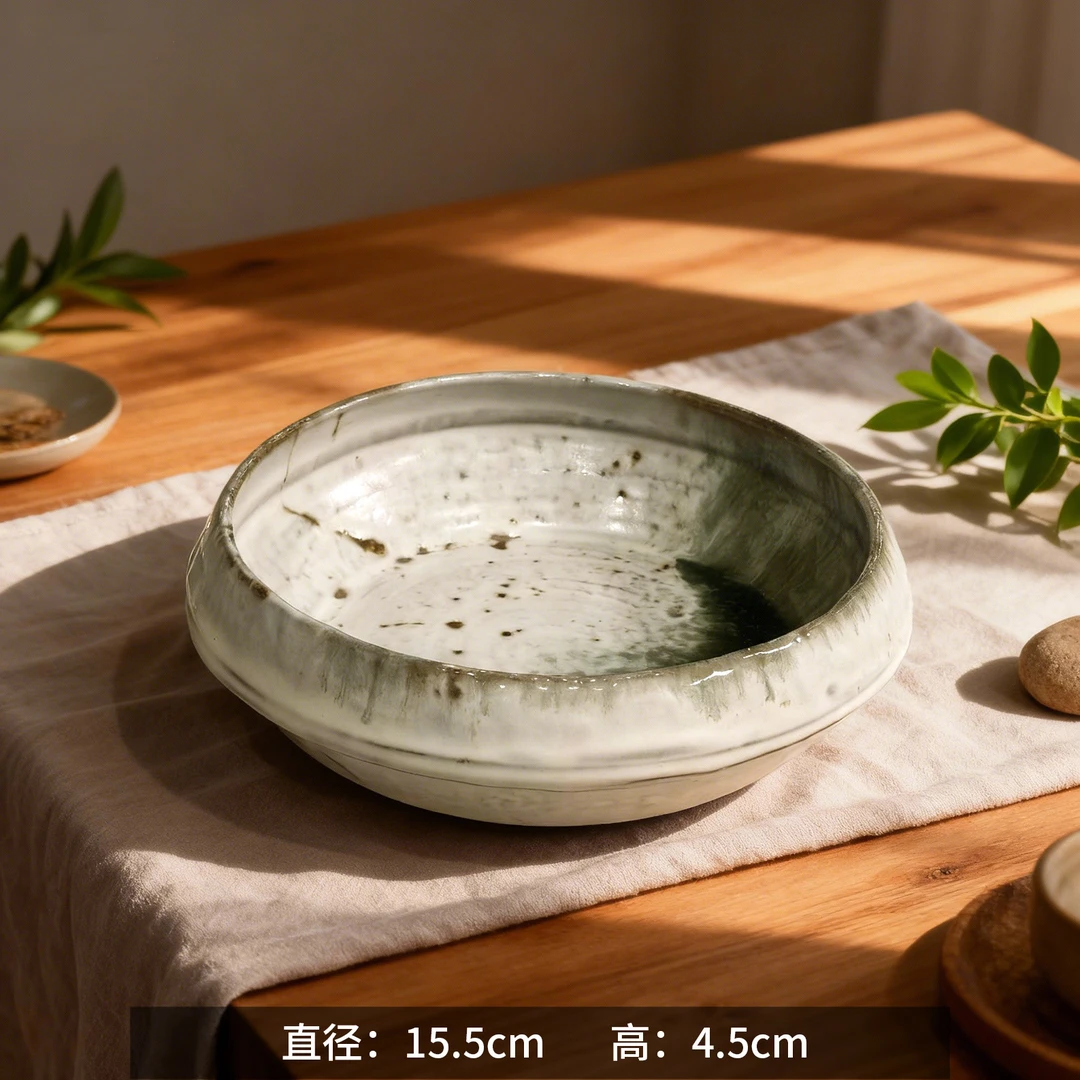 春系列6英寸钵型盘手作复古餐盘蔬菜盘水果盘