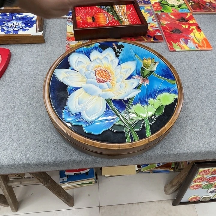 陶瓷板画直径40圆盘