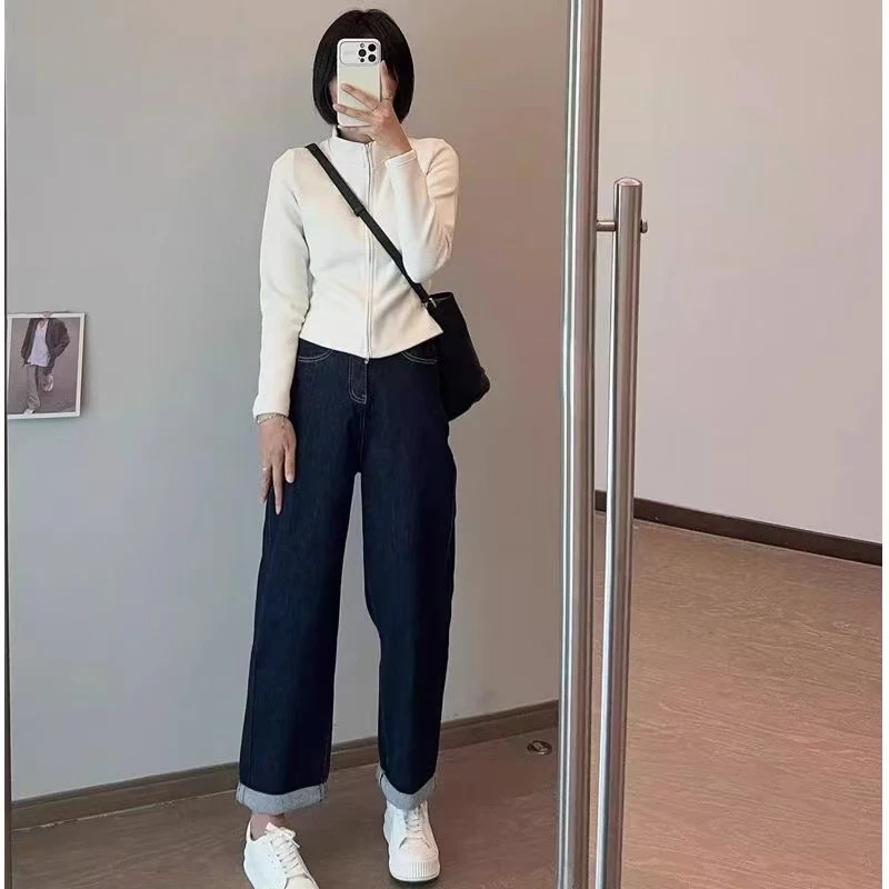石墨烯小蛮腰德绒立领小衫