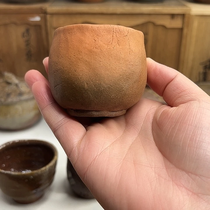 备前烧，手捻红泥杯，