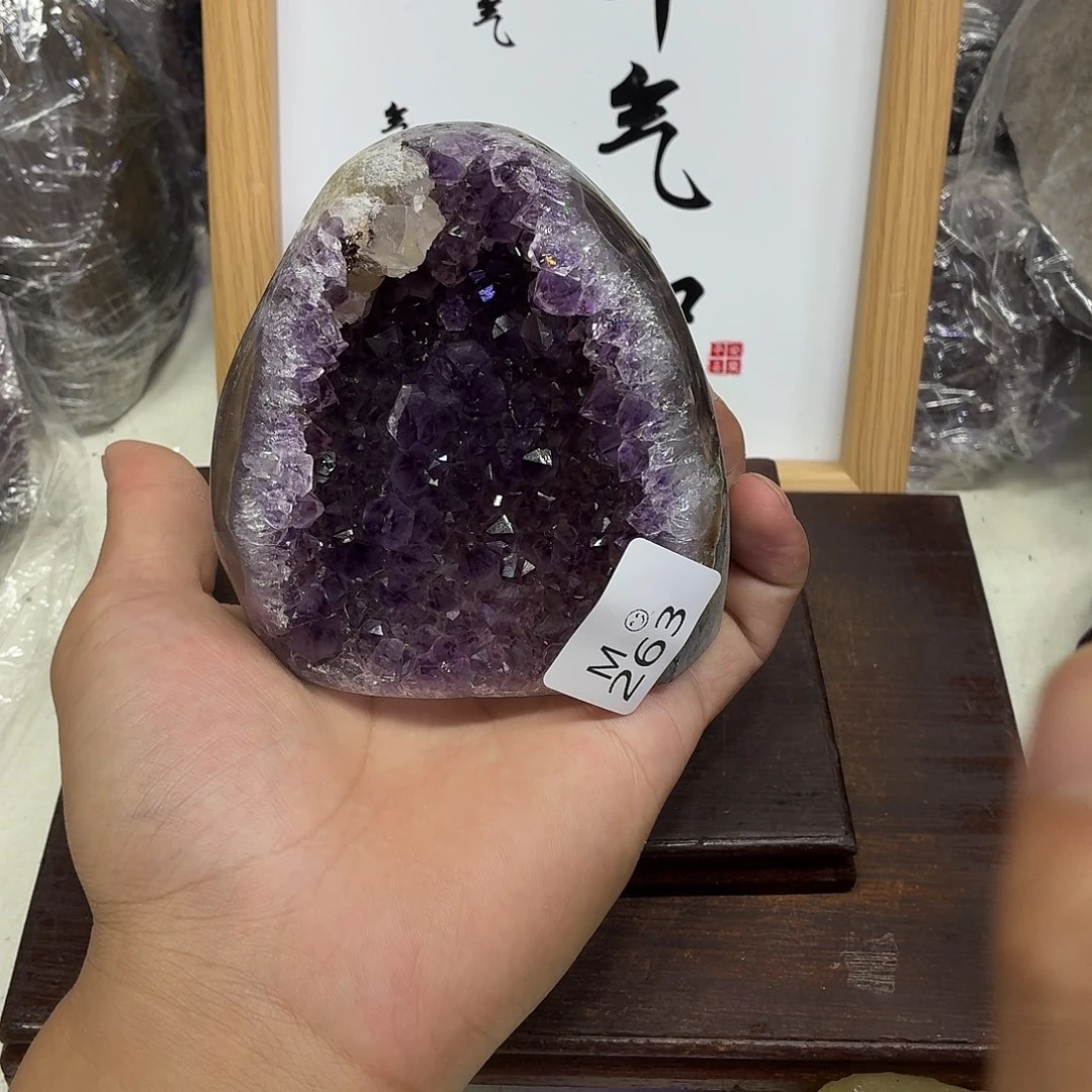 未镶嵌摆件紫晶水晶