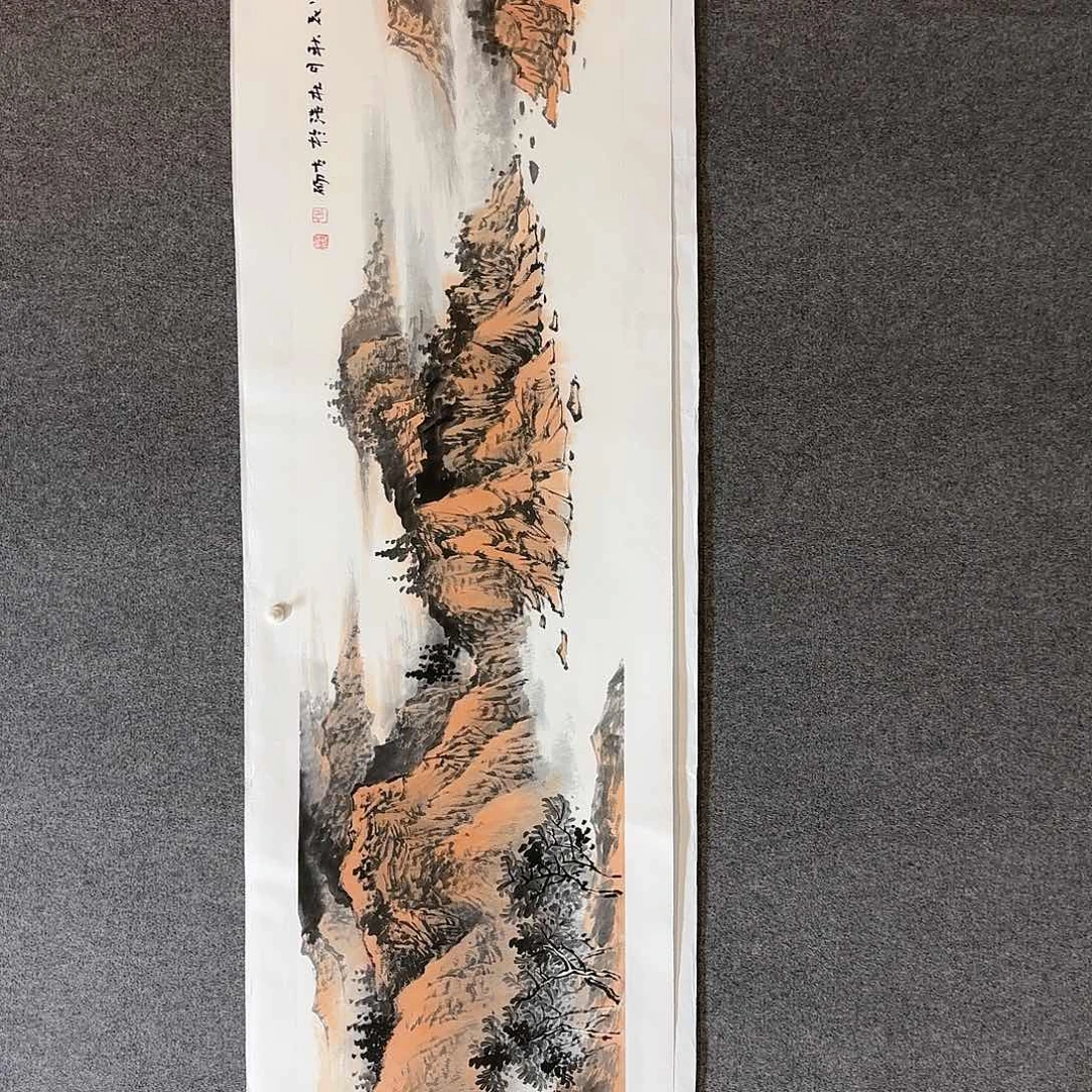 国画杜浩老师手绘山水作品