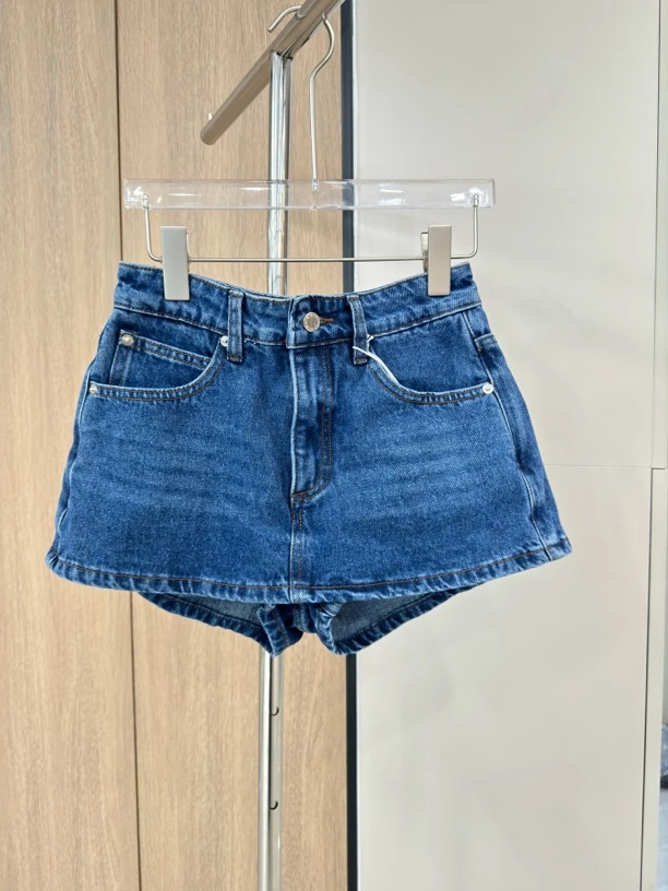 [lightrain定制]25新品百搭中腰牛仔裤裙