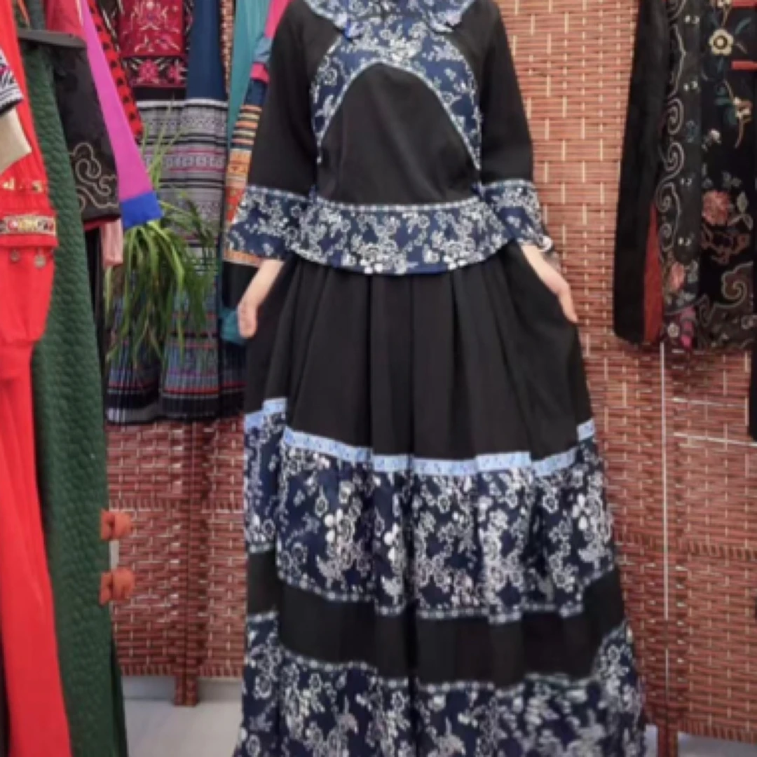 苗绣民族风刺绣拼布套装