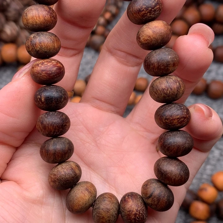 贡木9*12算盘珠手串