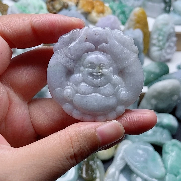 翡翠未镶嵌吊坠(不含链)1