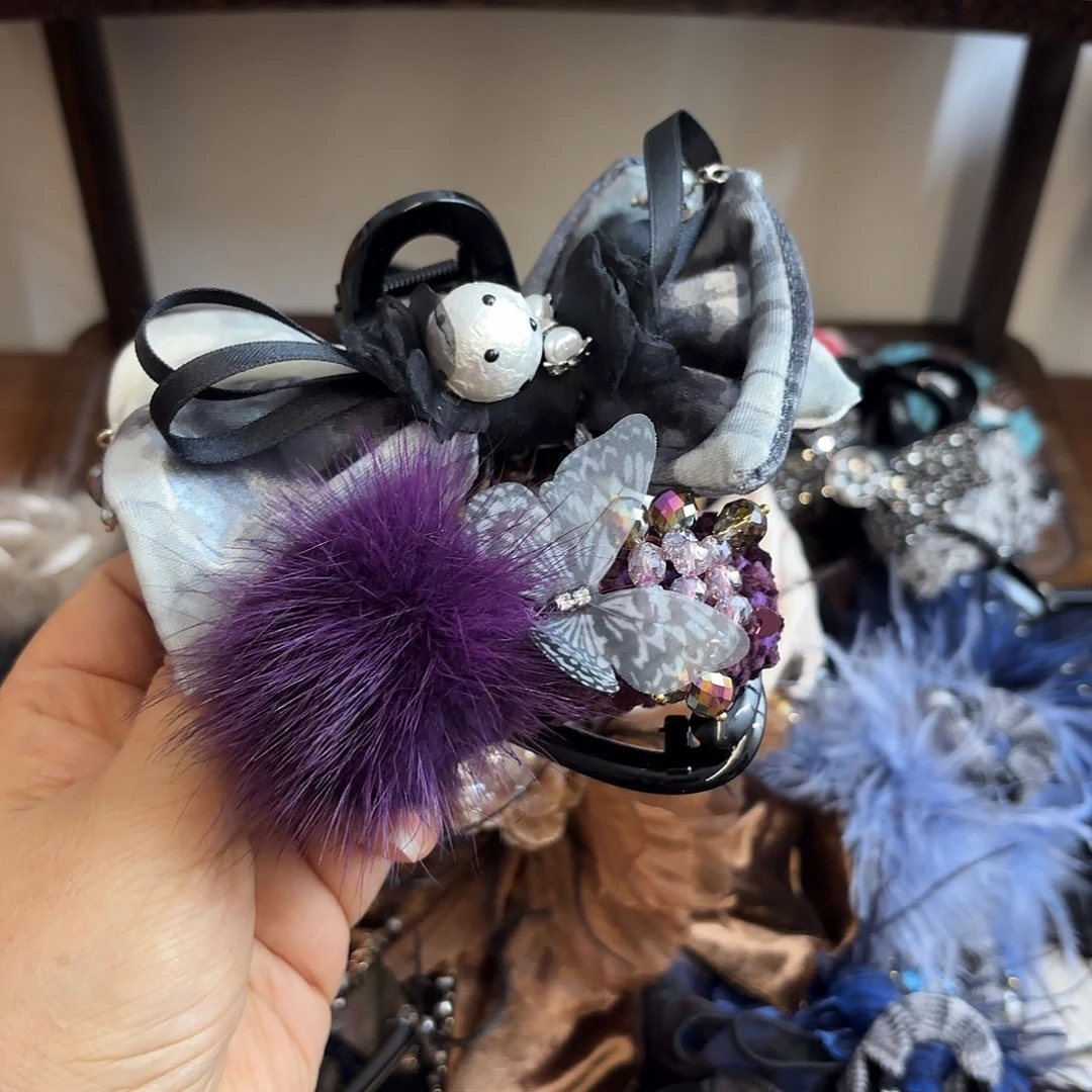 布艺铁合金抓夹夹