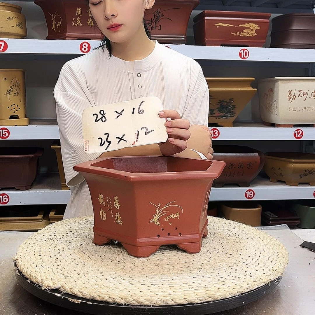 紫砂花盆紫砂花盆