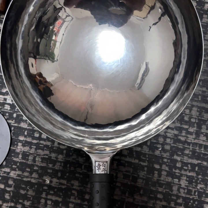 S***哥熟铁手工锻打铁锅34