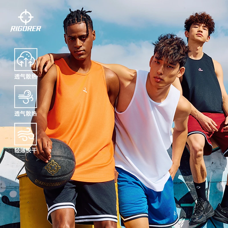准者篮球背心25新款夏季透气吸汗运动健身速干轻薄散热无袖背心