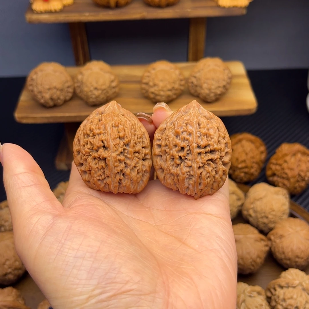 把件文玩核桃蒜头 37 全品白茬