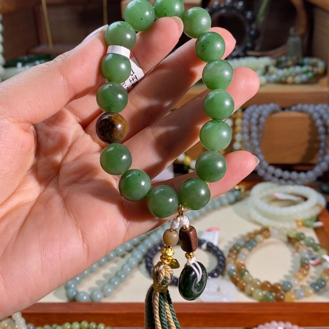 和田玉未镶嵌手链