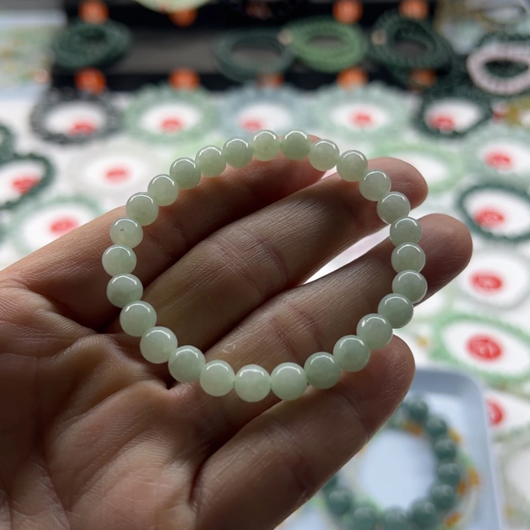 翡翠手链未镶嵌小*包卡6.6