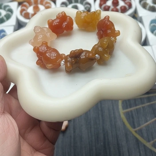 石英质玉（非洲翠）合金时尚简约精美大方