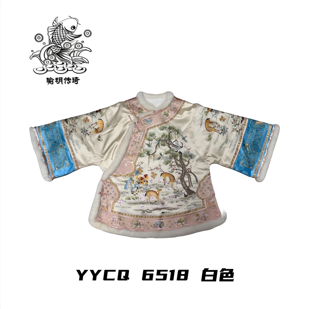 瑜玥传琦原创新款鹿鹿生财女士高端中国风棉服