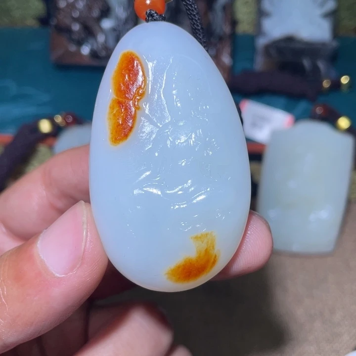 和田玉未镶嵌颈饰J