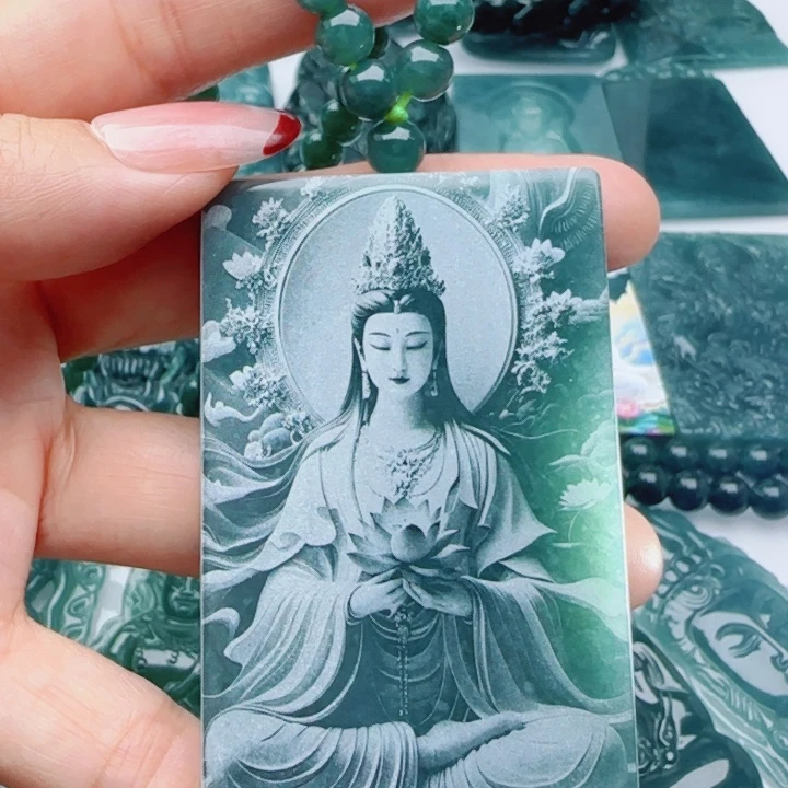 翡翠未镶嵌颈饰多样性发货天然A货翡翠