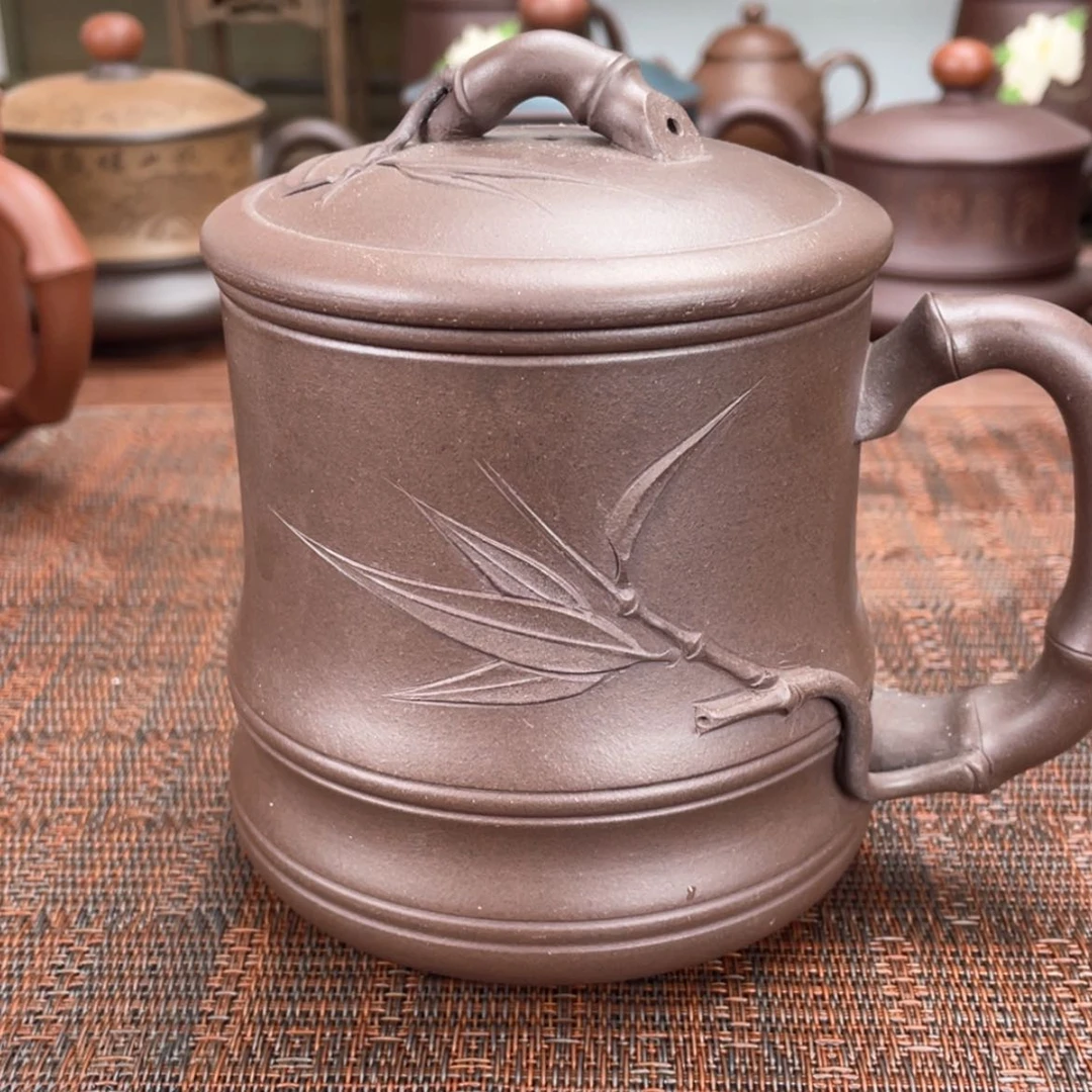 【闪购商品】紫砂茶杯宜兴原矿紫砂盖杯微瑕