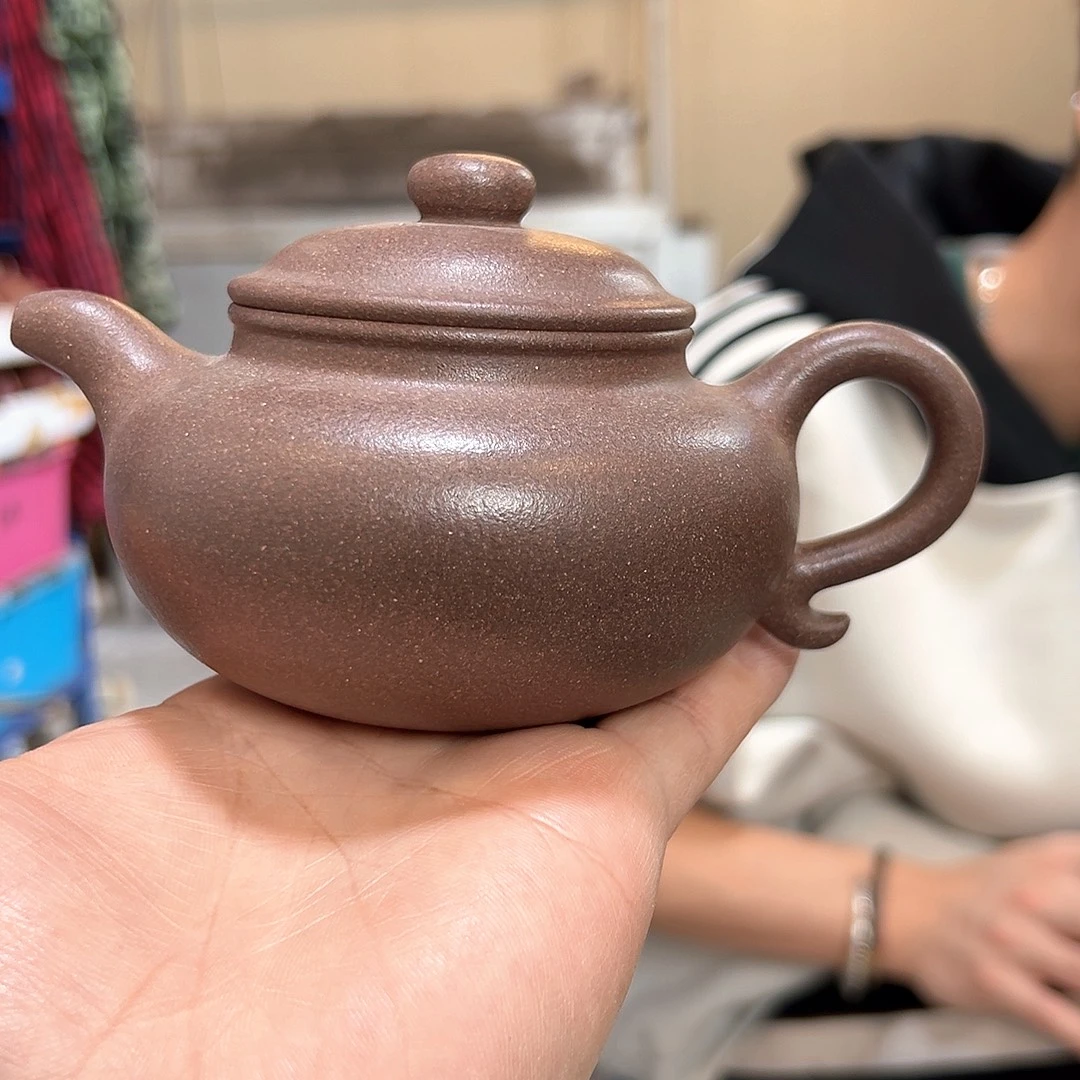 茶壶紫砂LZX。 桃花泥。仿古。 240CC