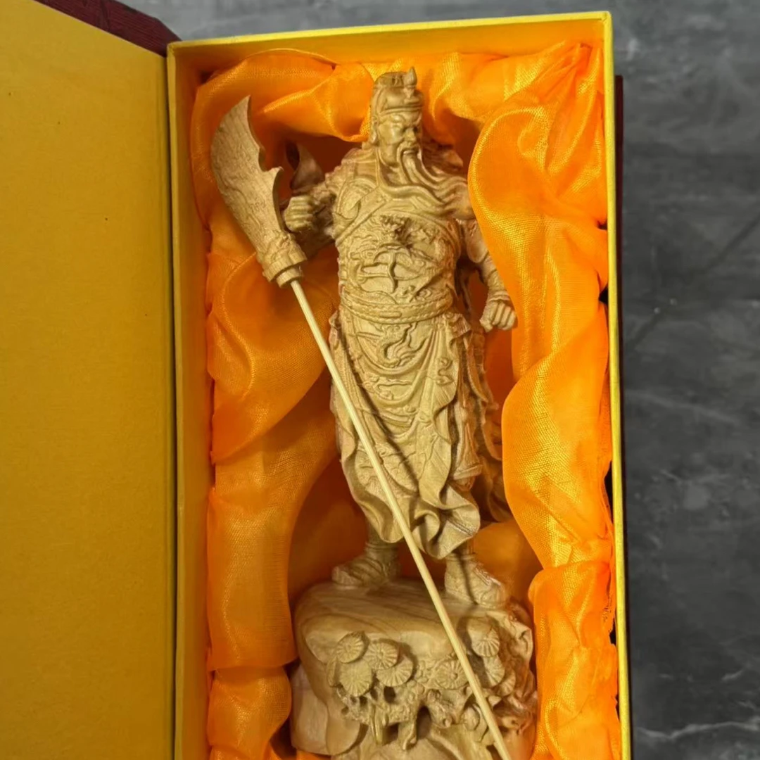 A0013太行崖柏关二爷雕像