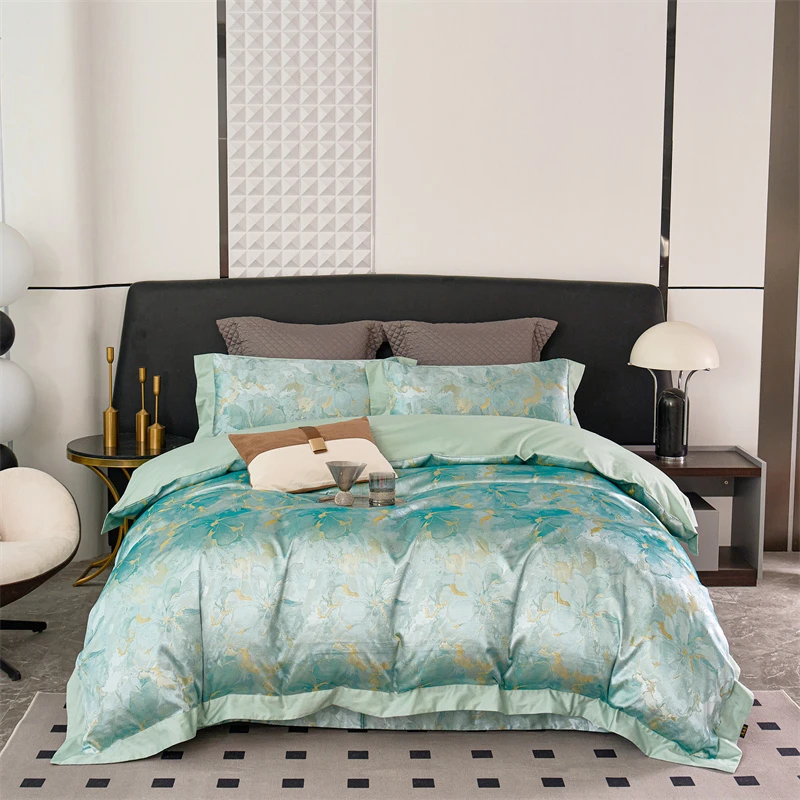 540 床上四件套全棉倾听花语