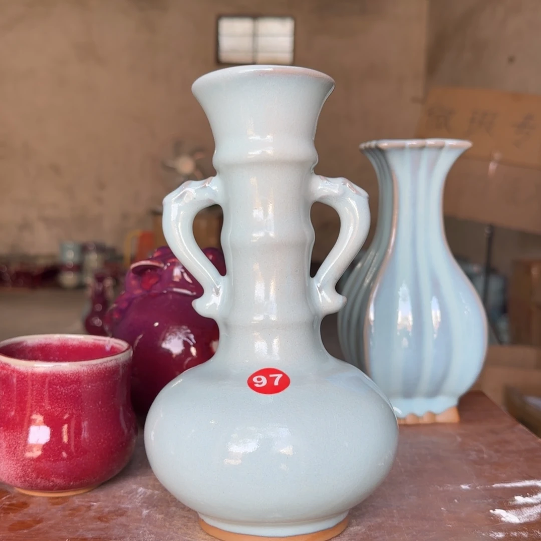 摆件郑家钧窑微瑕