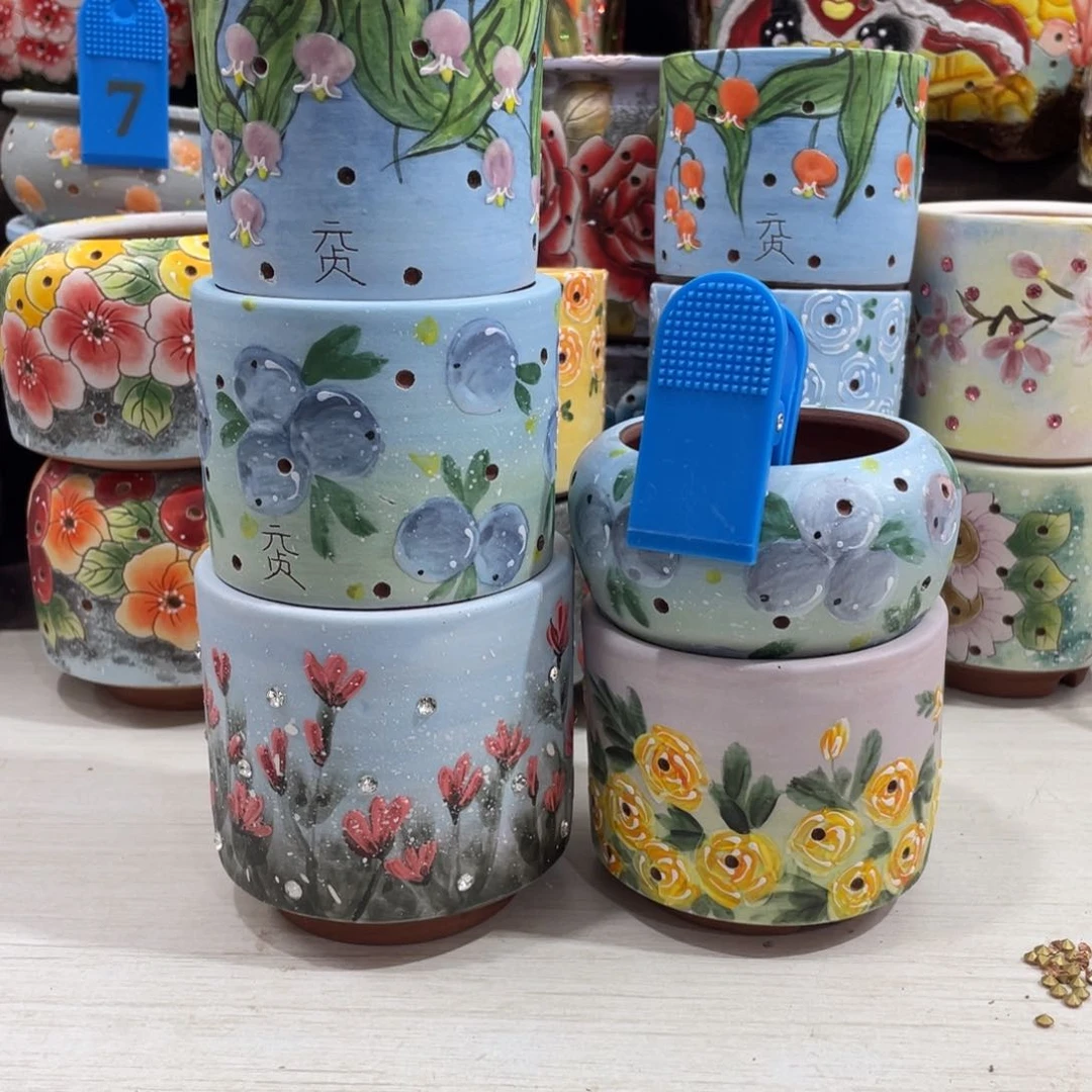 红陶噗*?多肉花盆小盆